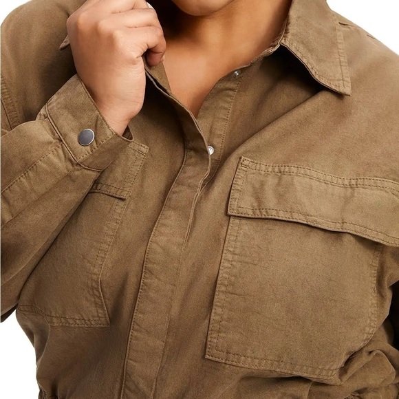 NWT Good American Olive Green Cinched Combinaison Jumpsuit - Picture 6 of 8